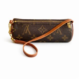 Vintage Louis Vuitton Mini Papillon Monogram Canvas Cylinder Pouch 6"